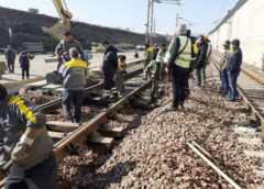 کارگران خطوط ریلی راه‌آهن اعتراض کردند
