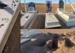 تخریب مزار سه تن از جانباختگان دهگلان