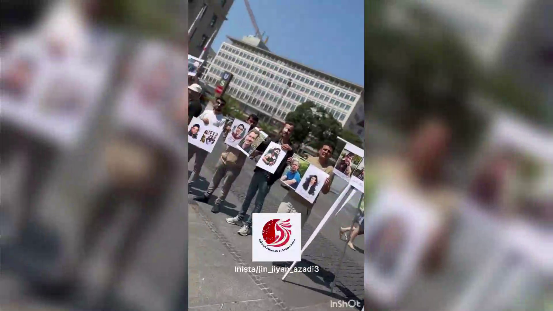 اعتراضی با فراخوان مجروحان و دادخواهان قیام ژینا در مونیخ آلمان ویدیو
