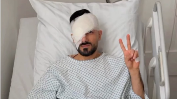 تخلیه چشم عدنان حسینی، شهروند اهل سنندج، سه سال پس از آسیب‌دیدگی در اعتراضات ۱۴۰۱