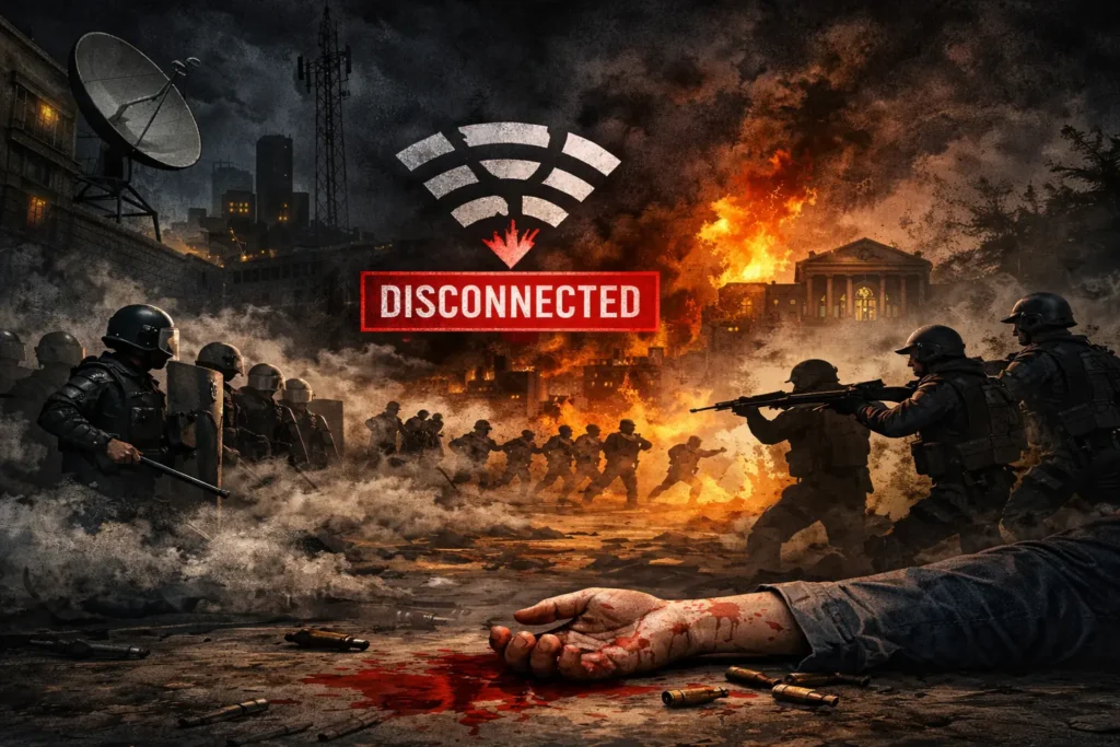 دی‌ماه خونین تحت تاریکی دیجیتال؛ قطع سراسری اینترنت و زنگ خطر قتل‌عام در ایران