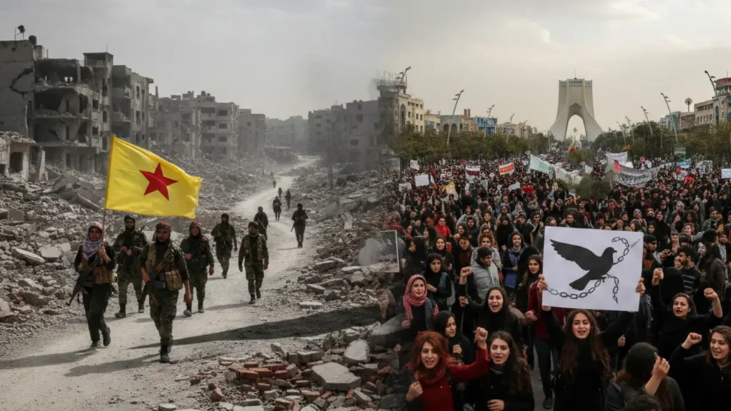 نگاهی کوتاه به سوریه کوبانی و ایران همان منطق سرکوب، همان دشمن طبقاتی با لباس های متفاوت ناصر پاریس